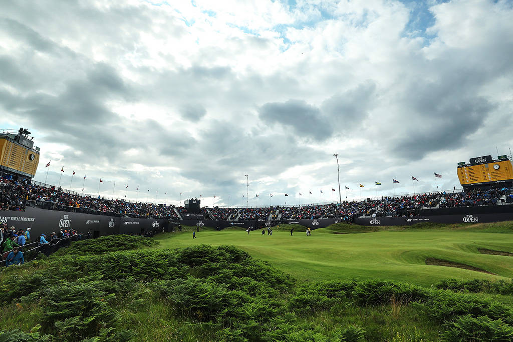 The final hole at Royal Portrush during The 148th Open